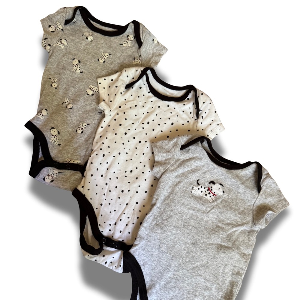 Little Me short sleeve bodysuits / onesies (set of 3)